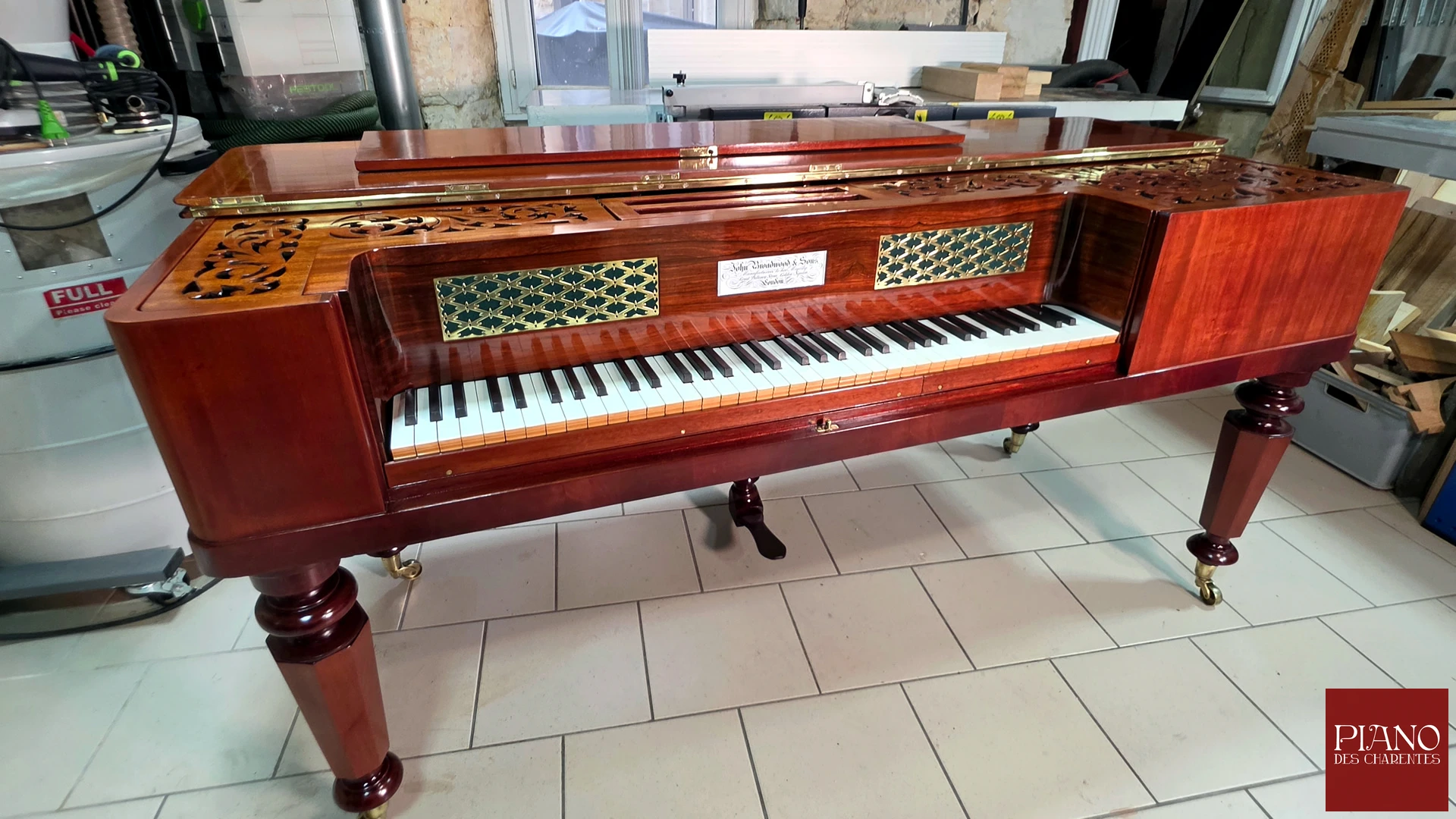 broadwood piano forte acajou 1843