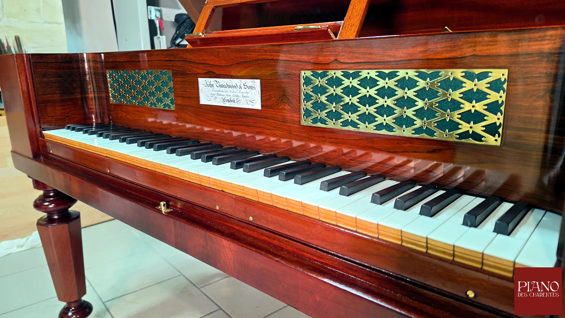 broadwood piano forte acajou 1843