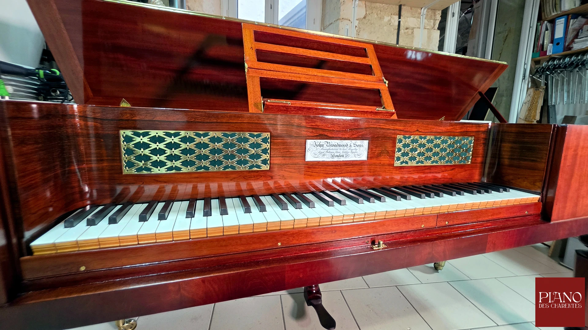 broadwood piano forte acajou 1843