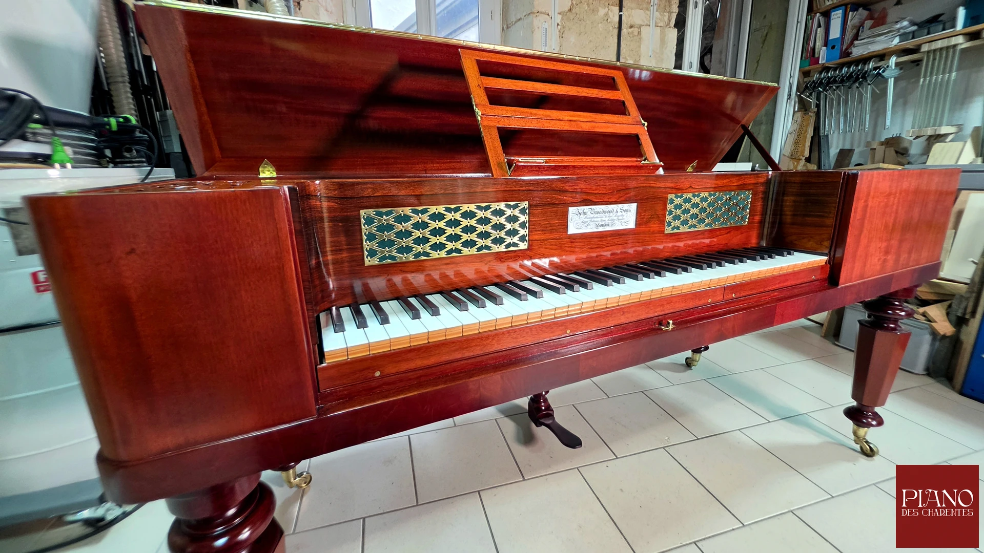 broadwood piano forte acajou 1843