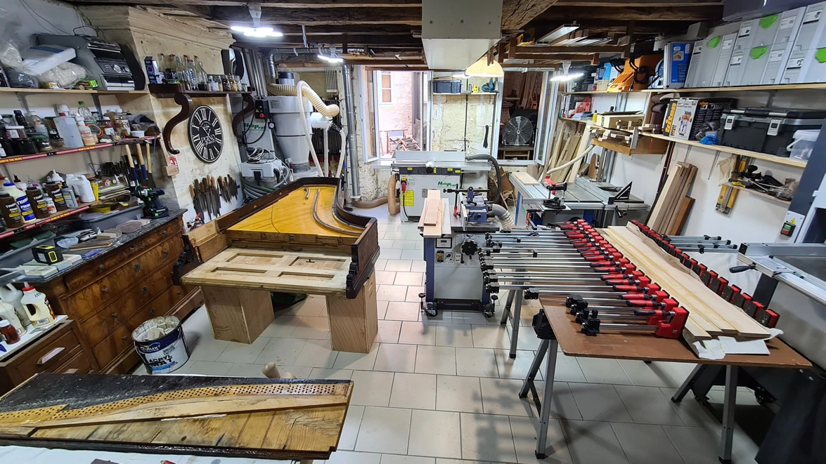 Remplacement du sommier des chevilles sur piano ancien : PLEYEL remplacement-sommier-piano-ancien